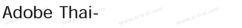 Adobe Thai字体转换